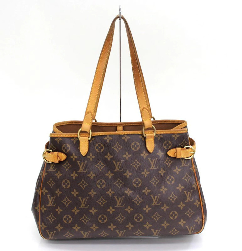 Louis Vuitton Shoulder Horizontal Tote Bag Batignolles Monogram Handbag Brown